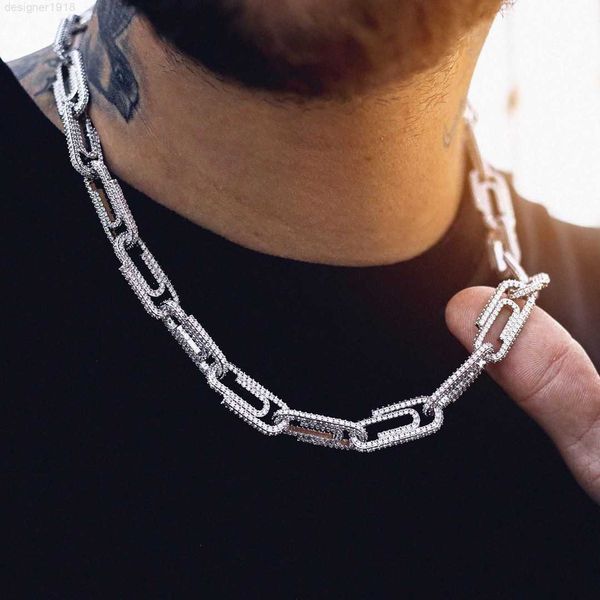 jewelry factory hip hop cz iced out 18mm paper clip gold chain design cuban for drop shipping, Silver
jewelry factory hip hop cz iced out 18mm paper clip gold chain design cuban for drop shipping, Silver