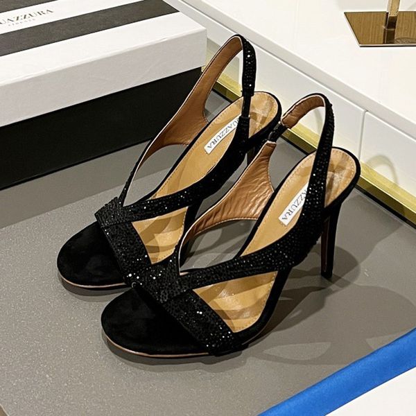 aquazzura lzzy rhinestones cross crystal pvc slippers sandals stiletto heel women's luxury designers leather silk outsole evening shoes, Black
aquazzura lzzy rhinestones cross crystal pvc slippers sandals stiletto heel women's luxury designers leather silk outsole evening shoes, Black