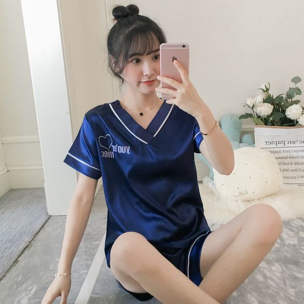 women's sleepwear pajamas women's summer thin ice silk v-neck short sleeves pyjamas cartoon loose women's home clothes sleepw, Black;red
women's sleepwear pajamas women's summer thin ice silk v-neck short sleeves pyjamas cartoon loose women's home clothes sleepw, Black;red