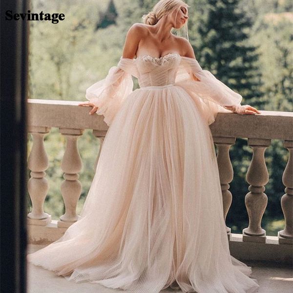 party dresses sevintage pink tulle wedding dress a line puff long sleeves garden country bridal gowns sweetheart gown vestido novia 230328, White;black
party dresses sevintage pink tulle wedding dress a line puff long sleeves garden country bridal gowns sweetheart gown vestido novia 230328, White;black