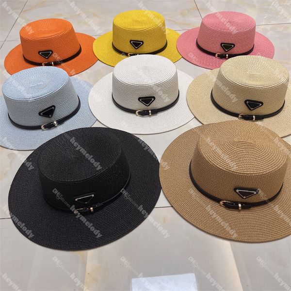stylish belt straw hat woven sunshade straw hats designer basin hats women men beach caps, Blue;gray
stylish belt straw hat woven sunshade straw hats designer basin hats women men beach caps, Blue;gray