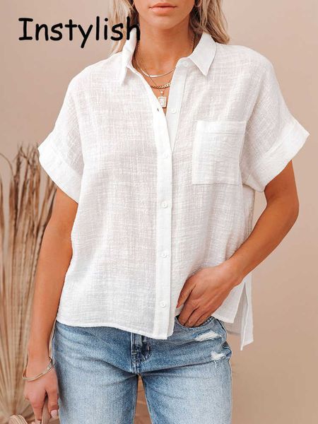 women's blouses shirts women summer linen oversized shirt vintage harajuku short sleeve loose blouse elegant chic tunis 2022 women str, White
women's blouses shirts women summer linen oversized shirt vintage harajuku short sleeve loose blouse elegant chic tunis 2022 women str, White