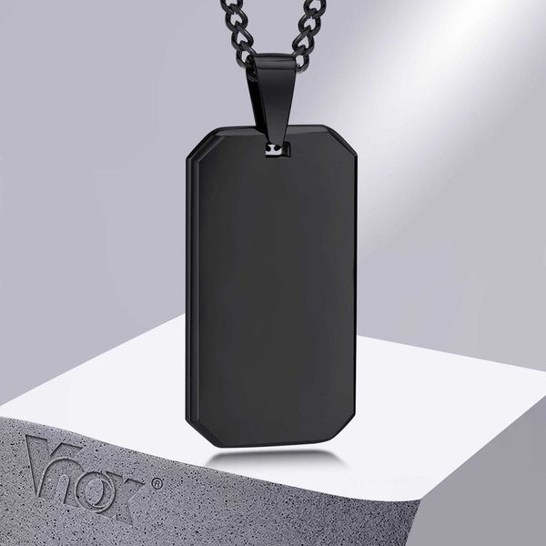 pendant necklaces vnox men dog necklaces geometric rectangle pendant with cuban chain black silver color stainless steel casual neck collar
pendant necklaces vnox men dog necklaces geometric rectangle pendant with cuban chain black silver color stainless steel casual neck collar