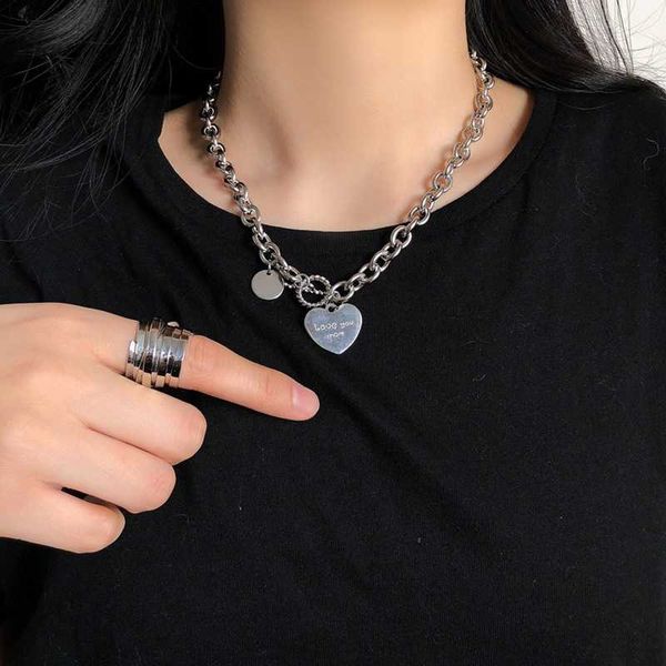 pendant necklaces collar heart necklace for women punk stainless steel chain hip hop fashion simple letter chokers statement goth jewelry p2, Silver
pendant necklaces collar heart necklace for women punk stainless steel chain hip hop fashion simple letter chokers statement goth jewelry p2, Silver