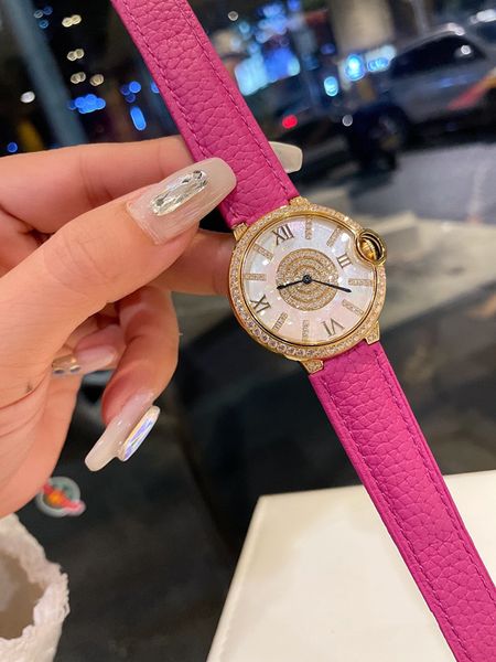 pleasant color women's wristwatch luxury 36mm swiss quartz movement roman digital dial cowhide band with diamond case casual wristwatch, Slivery;brown
pleasant color women's wristwatch luxury 36mm swiss quartz movement roman digital dial cowhide band with diamond case casual wristwatch, Slivery;brown