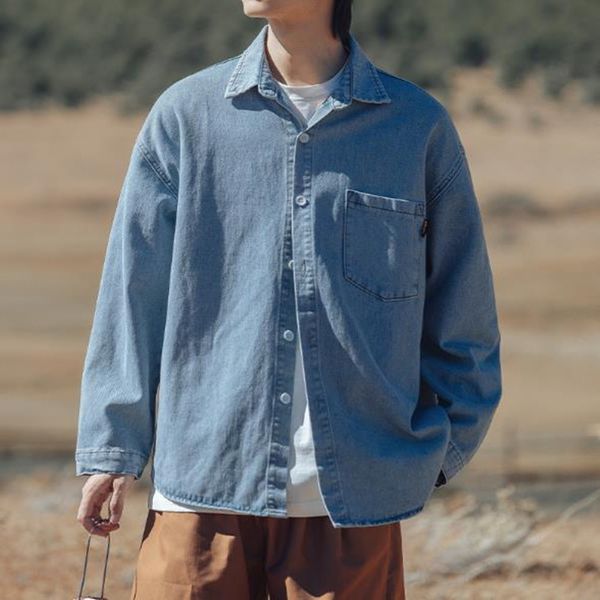 mens casual shirts denim cotton long sleeve shirt japan and korea style fresh casual fashion mens 230328, White;black
mens casual shirts denim cotton long sleeve shirt japan and korea style fresh casual fashion mens 230328, White;black