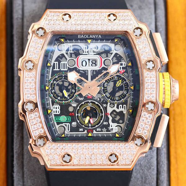 milles luxury mantianxing rm11 new diamond inlaid fashion bucket type fully automatic multifunctional mechanical men's watch ayw, Slivery;black
milles luxury mantianxing rm11 new diamond inlaid fashion bucket type fully automatic multifunctional mechanical men's watch ayw, Slivery;black