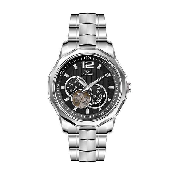 male designer mechanical watch classic automatic flywheel business fashion mechanical watch sapphire crystal glass lens, Slivery;black
male designer mechanical watch classic automatic flywheel business fashion mechanical watch sapphire crystal glass lens, Slivery;black