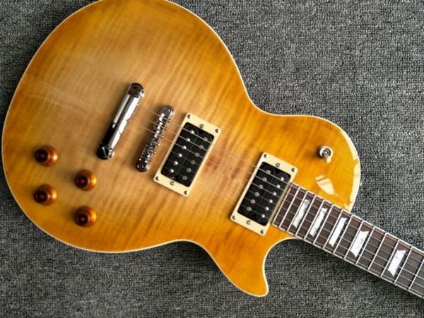 lp standard electric guitar mahogany body flamed maple rosewood fingerboard block inlay light yellow gloss finish
lp standard electric guitar mahogany body flamed maple rosewood fingerboard block inlay light yellow gloss finish