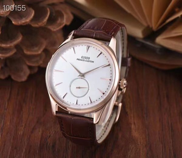 42mm mens automatic watch mechanical sapphire black blue leather luminous rose gold simple white dial 0, Slivery;brown
42mm mens automatic watch mechanical sapphire black blue leather luminous rose gold simple white dial 0, Slivery;brown