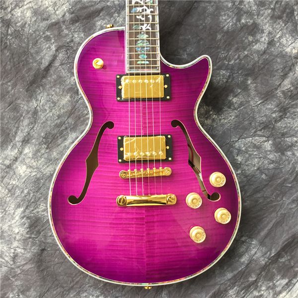 superior quality flower inlaid abalone fingerboard electric guitar, maple f hollow body electric guitar hole,
superior quality flower inlaid abalone fingerboard electric guitar, maple f hollow body electric guitar hole,