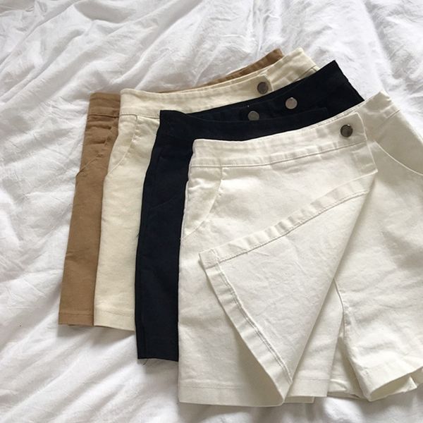 women s short summer high waist asymmetrical hem wrap simple solid a line plain wide leg skirts skort irregular slim fitted 230328, White;black
women s short summer high waist asymmetrical hem wrap simple solid a line plain wide leg skirts skort irregular slim fitted 230328, White;black