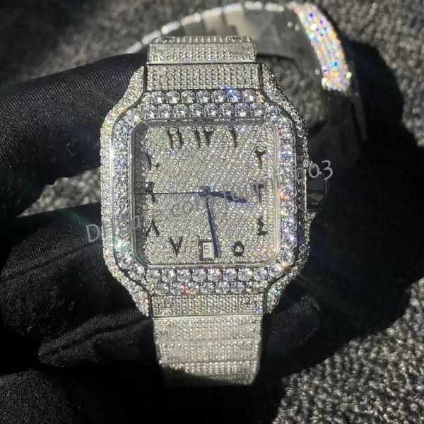 5 moissanite diamond watch iced out watch automatic movement 40mm waterproof quickswitch stainless frameless sapphire glass smartlink, Slivery;brown
5 moissanite diamond watch iced out watch automatic movement 40mm waterproof quickswitch stainless frameless sapphire glass smartlink, Slivery;brown