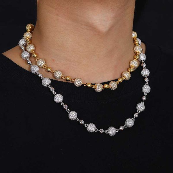 design chaine au cou 10mm iced out bead chain necklace 18k gold plated brass aaaaa cz diamond jewelry, Silver
design chaine au cou 10mm iced out bead chain necklace 18k gold plated brass aaaaa cz diamond jewelry, Silver