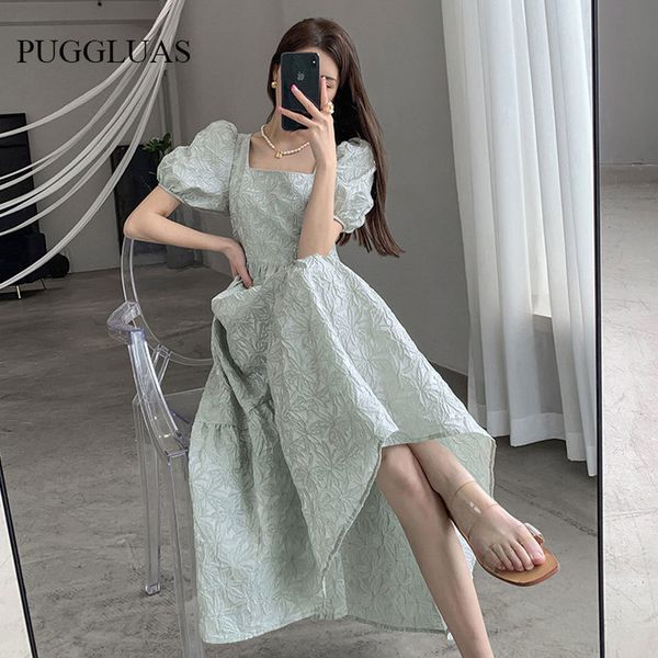 casual dresses vintage green dress women french elegant square collar puff sleeve flower printed backless midi dress ladies retro chic korea, Black;gray
casual dresses vintage green dress women french elegant square collar puff sleeve flower printed backless midi dress ladies retro chic korea, Black;gray