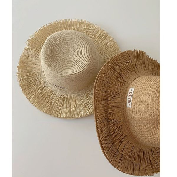 caps hats 5045b korea children's straw hat spring tassel straw hat sun hat baby girl's summer beach along the sun hat 230328, Yellow
caps hats 5045b korea children's straw hat spring tassel straw hat sun hat baby girl's summer beach along the sun hat 230328, Yellow