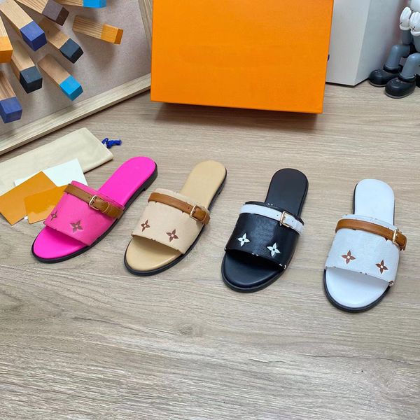 2023 designer luxury printed flat slide slippers l family fashion womens 100% leather red/apricot/black/white metal buckle slides sandals la
2023 designer luxury printed flat slide slippers l family fashion womens 100% leather red/apricot/black/white metal buckle slides sandals la