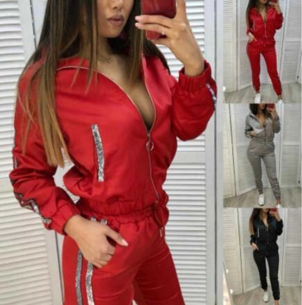 clothing new women's tracksuits 2 piece women's sports suit long-sleeved fitness casual jogging pants tracksuit women s clothing 2, Gray
clothing new women's tracksuits 2 piece women's sports suit long-sleeved fitness casual jogging pants tracksuit women s clothing 2, Gray