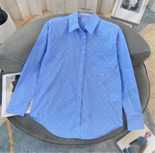 blue blouses drill letter vertical print lapel long sleeves shirts button open curved hem design fashion blouses designer 1970, White
blue blouses drill letter vertical print lapel long sleeves shirts button open curved hem design fashion blouses designer 1970, White