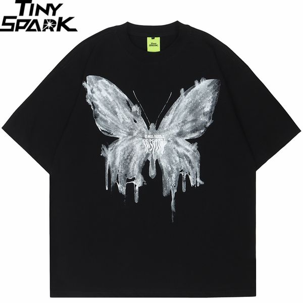 men's t-shirts hip hop tshirt oversized men streetwear dark style butterfly graphic t-shirt black harajuku summer t shirt cotton loose, White;black
men's t-shirts hip hop tshirt oversized men streetwear dark style butterfly graphic t-shirt black harajuku summer t shirt cotton loose, White;black