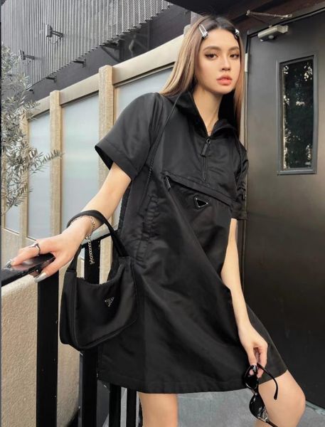 casual dresses designer spring summer women dress fashion short sleeve skirt nylon material siamese dresses, Black;gray
casual dresses designer spring summer women dress fashion short sleeve skirt nylon material siamese dresses, Black;gray