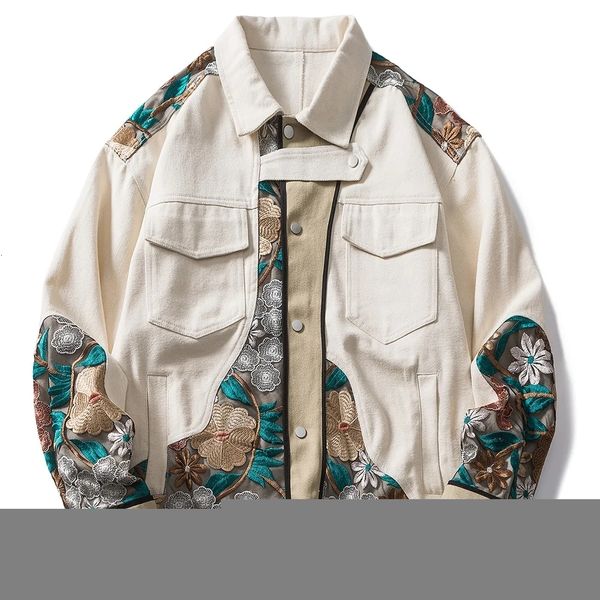 mens jackets cotton men embroidery loose women punk hip hop autumn youth streetwear high street 230327, Black;brown 
mens jackets cotton men embroidery loose women punk hip hop autumn youth streetwear high street 230327, Black;brown