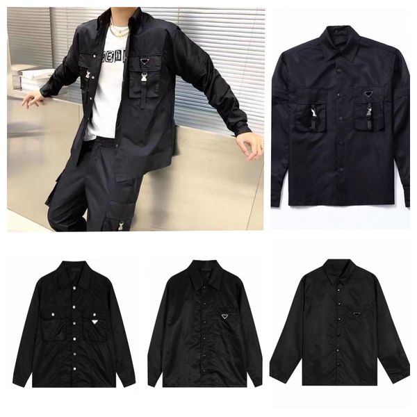 men's casual shirts shirt designer button up dress shirt metal triangle label women shirt women luxury designers men black shirt mens, White;black
men's casual shirts shirt designer button up dress shirt metal triangle label women shirt women luxury designers men black shirt mens, White;black