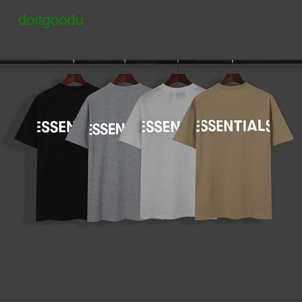 fos double line essen new reflective letters printed short sleeve tee european loose couple, White;black
fos double line essen new reflective letters printed short sleeve tee european loose couple, White;black