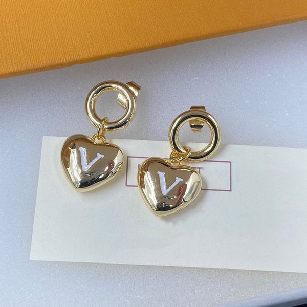 Classic Heart Hoops Stud Designers Earrings Luxury Jewelry Women Letter L Studs Love Hoop White Stamp With BOX-11
Classic Heart Hoops Stud Designers Earrings Luxury Jewelry Women Letter L Studs Love Hoop White Stamp With BOX-11