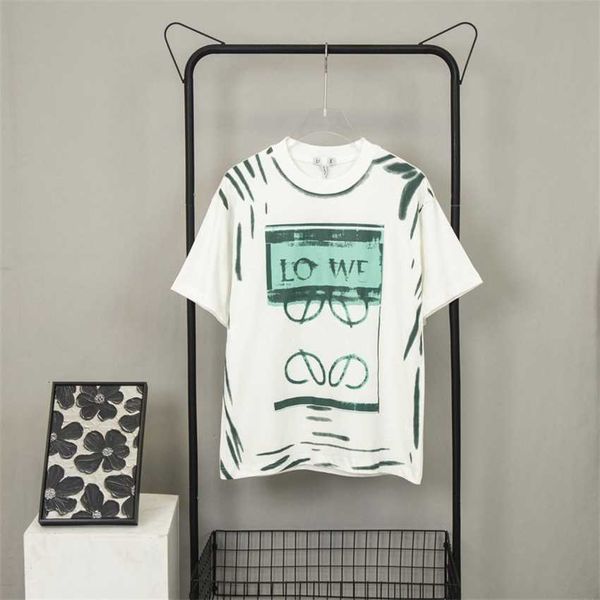 high edition 2023 summer new luxury fashion luojia handpainted graffiti tie dyed men's and women's loose short sleeve t-shirt, White;black
high edition 2023 summer new luxury fashion luojia handpainted graffiti tie dyed men's and women's loose short sleeve t-shirt, White;black