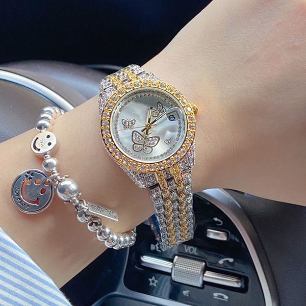 diamond watch women watch quartz movement watches 33mm bezel stainless steel strap montre de luxe wristwatch for ladies waterproof, Slivery;golden
diamond watch women watch quartz movement watches 33mm bezel stainless steel strap montre de luxe wristwatch for ladies waterproof, Slivery;golden