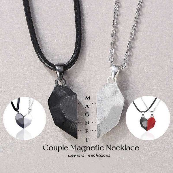 pendant necklaces fashion romantic colorful magnetic heart shape ing stone couple pendant necklace for men women cute love jewelry for lover, Silver
pendant necklaces fashion romantic colorful magnetic heart shape ing stone couple pendant necklace for men women cute love jewelry for lover, Silver