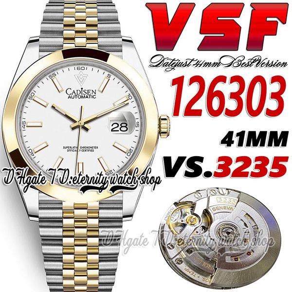 2023 sbf126303 dd3235 vsdd3235 automatic mens watch 41mm polished bezel white dial stick yellow gold two tone 904l steel bracelet super edit, Slivery;brown
2023 sbf126303 dd3235 vsdd3235 automatic mens watch 41mm polished bezel white dial stick yellow gold two tone 904l steel bracelet super edit, Slivery;brown
