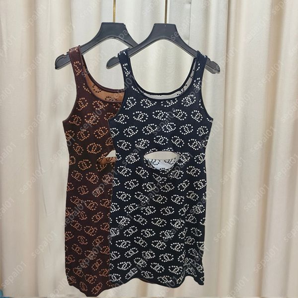 women casual dresses designer classic letter print sleeveless dress summer lady slim skirt, Black;gray
women casual dresses designer classic letter print sleeveless dress summer lady slim skirt, Black;gray