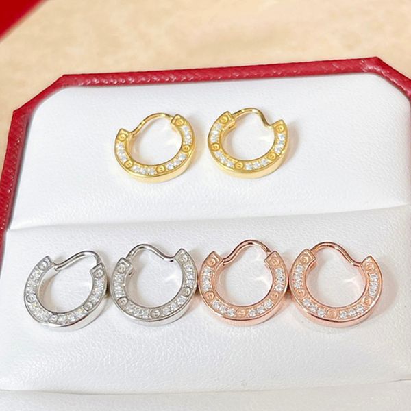 love earring charms for woman stud designer fine silver gold plated 18k t0p quality official reproductions fashion luxury classic style anni, White
love earring charms for woman stud designer fine silver gold plated 18k t0p quality official reproductions fashion luxury classic style anni, White