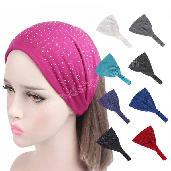 cotton stretchy twisty crystal sparkling headbands sport hair accessories rhinestone solid color turban head wrap hairbands, Slivery;white
cotton stretchy twisty crystal sparkling headbands sport hair accessories rhinestone solid color turban head wrap hairbands, Slivery;white
