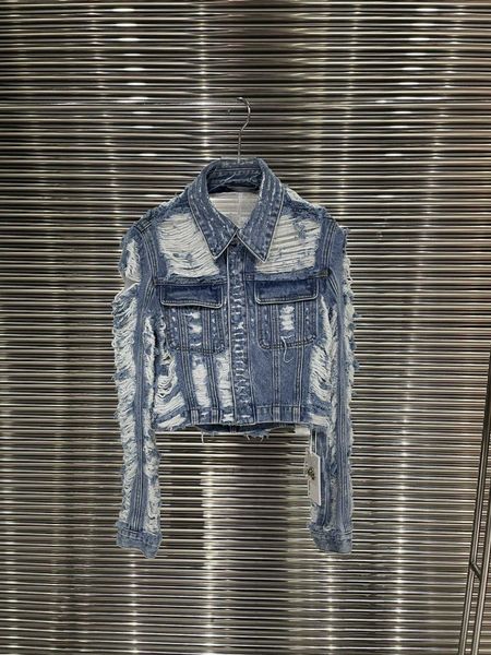 women's jackets european luxury fashion spring/summer new distressed denim coat, Black;brown
women's jackets european luxury fashion spring/summer new distressed denim coat, Black;brown