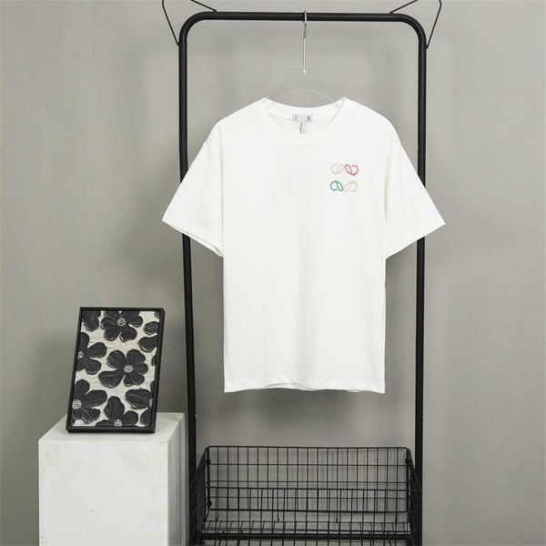 high edition 2023 summer new luxury fashion luojia colorful embroidery men's and women's os loose short sleeve t-shirt, White;black
high edition 2023 summer new luxury fashion luojia colorful embroidery men's and women's os loose short sleeve t-shirt, White;black
