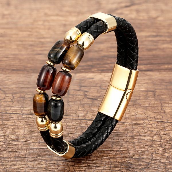 charm bracelets natural tiger eye bracelets for men multilayer braided leather rope women bracelets trendy handmade stone jewelry 230328, Golden;silver
charm bracelets natural tiger eye bracelets for men multilayer braided leather rope women bracelets trendy handmade stone jewelry 230328, Golden;silver