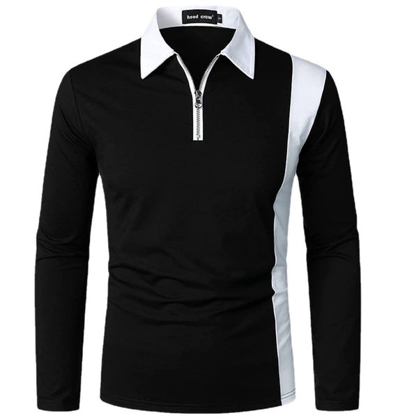 mens polos trend fashion lapel shirt long sleeve casual sport tshirt men clothing 230328, White;black
mens polos trend fashion lapel shirt long sleeve casual sport tshirt men clothing 230328, White;black