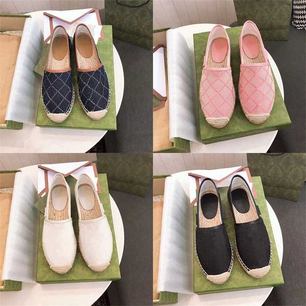 2022 Women Luxurys Casual Shoes Espadrilles Summer Designers ladies flat Beach Half Slippers fashion woman Loafers Fisherman canvas Shoes with box, Black
2022 Women Luxurys Casual Shoes Espadrilles Summer Designers ladies flat Beach Half Slippers fashion woman Loafers Fisherman canvas Shoes with box, Black