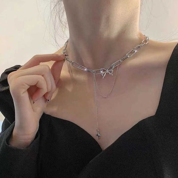 pendant necklaces kpop punk butterfly necklace for women teens girls hip hop multi-layer clavicle chain necklaces 2023 trend aesthetic jewel, Silver
pendant necklaces kpop punk butterfly necklace for women teens girls hip hop multi-layer clavicle chain necklaces 2023 trend aesthetic jewel, Silver