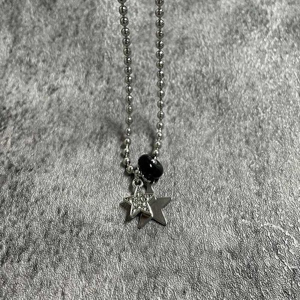 pendant necklaces 2023 new korean fashion crystal star pendant beaded chains necklace for men women girls y2k hip hop cool aesthetic jewelry, Silver
pendant necklaces 2023 new korean fashion crystal star pendant beaded chains necklace for men women girls y2k hip hop cool aesthetic jewelry, Silver