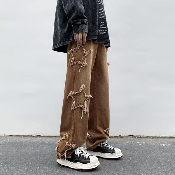 mens jeans american fashion stars patchwork embroidery oversize baggy men pants y2k clothes straight hip hop trousers streetwear 230327, Blue
mens jeans american fashion stars patchwork embroidery oversize baggy men pants y2k clothes straight hip hop trousers streetwear 230327, Blue