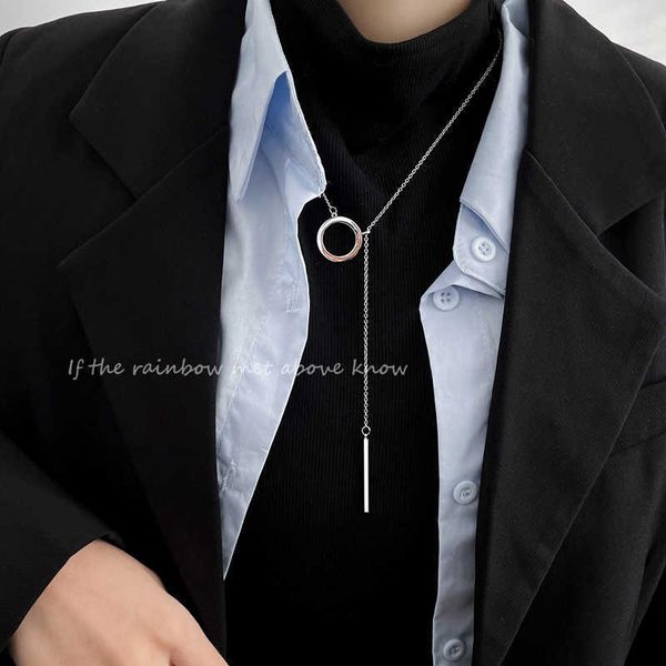 pendant necklaces spring new titanium steel circle necklace for women pendant necklace fashion punk hip-hop chain men's jewelry gift wh, Silver
pendant necklaces spring new titanium steel circle necklace for women pendant necklace fashion punk hip-hop chain men's jewelry gift wh, Silver
