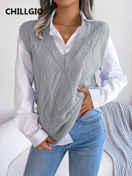 women's vests chillgio women knitted vest autumn v neck solid elastic warm office lady knitwear casual chic winter sleeveless knitting, Black;white
women's vests chillgio women knitted vest autumn v neck solid elastic warm office lady knitwear casual chic winter sleeveless knitting, Black;white