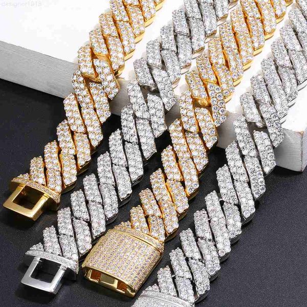 hip jewelry gold plated brass 20mm prong setting 5a cz iced out cuban link chain choker necklace for men, Silver
hip jewelry gold plated brass 20mm prong setting 5a cz iced out cuban link chain choker necklace for men, Silver