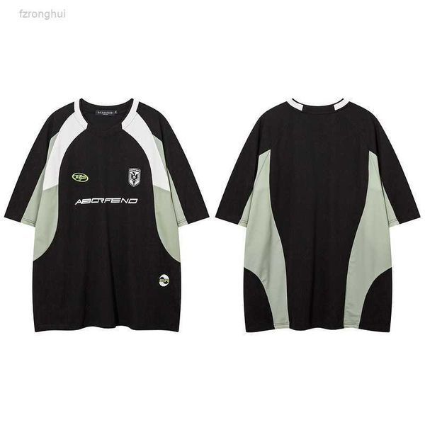 men's t-shirts fashion color contrast splice soccer jersey short sleeve for men and women china-chic college style loose couple ab23, White;black
men's t-shirts fashion color contrast splice soccer jersey short sleeve for men and women china-chic college style loose couple ab23, White;black