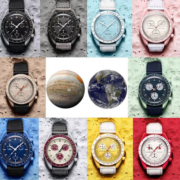 bioceramic planet moon mens watches function chronograph designer watches mission mercury 42mm nylon watches quartz clock relogio masculino, Slivery;brown
bioceramic planet moon mens watches function chronograph designer watches mission mercury 42mm nylon watches quartz clock relogio masculino, Slivery;brown