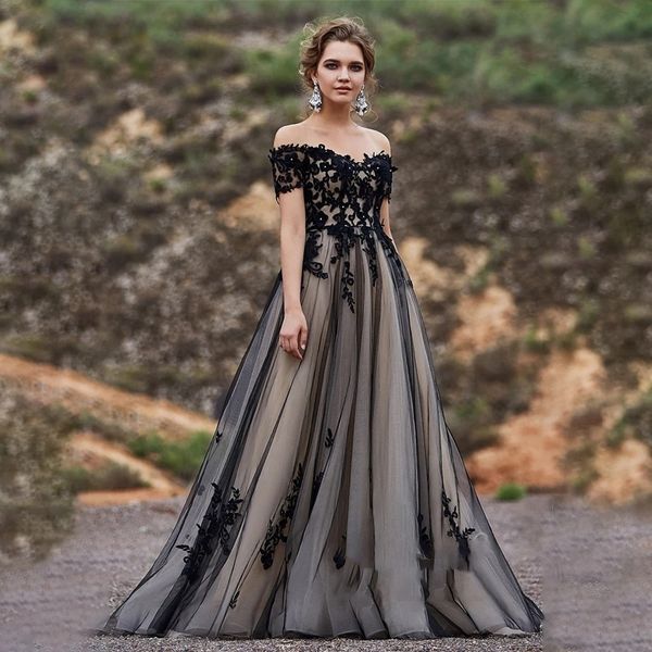 party dresses off the shoulder bohemian wedding for women lace civil bride gowns flower appliques robe de plus size customised 230328, White;black
party dresses off the shoulder bohemian wedding for women lace civil bride gowns flower appliques robe de plus size customised 230328, White;black